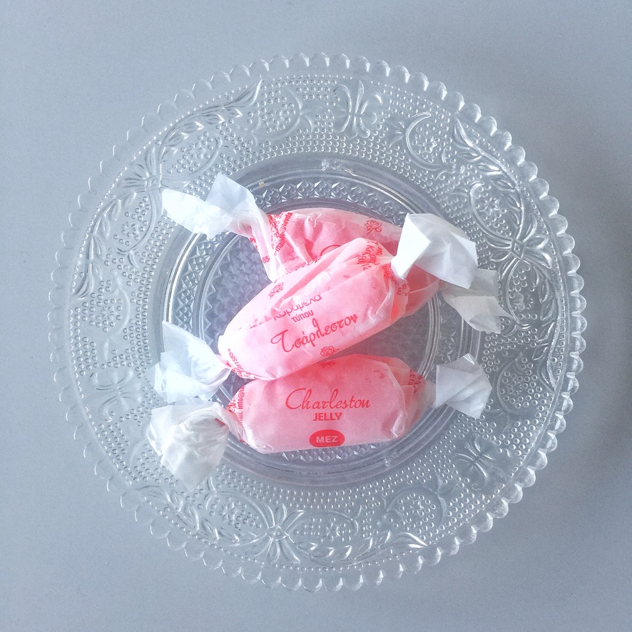 Sidetallerkner i glas (til spoon sweet)